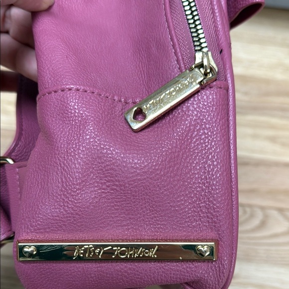 Betsey Johnson Backpack Pink Quilted Bow - Picture 4 of 7